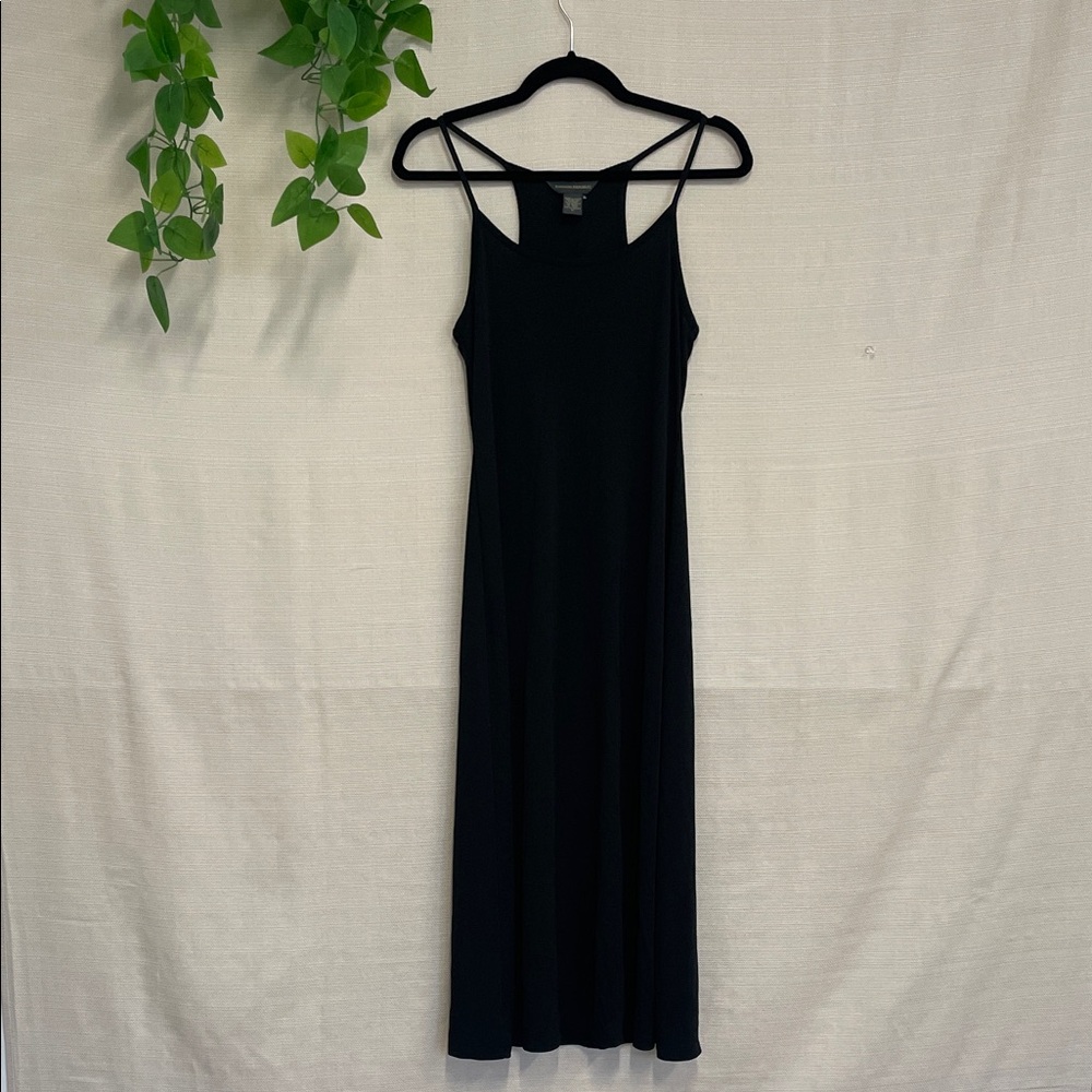 Elegant Black Spaghetti Strap Dress